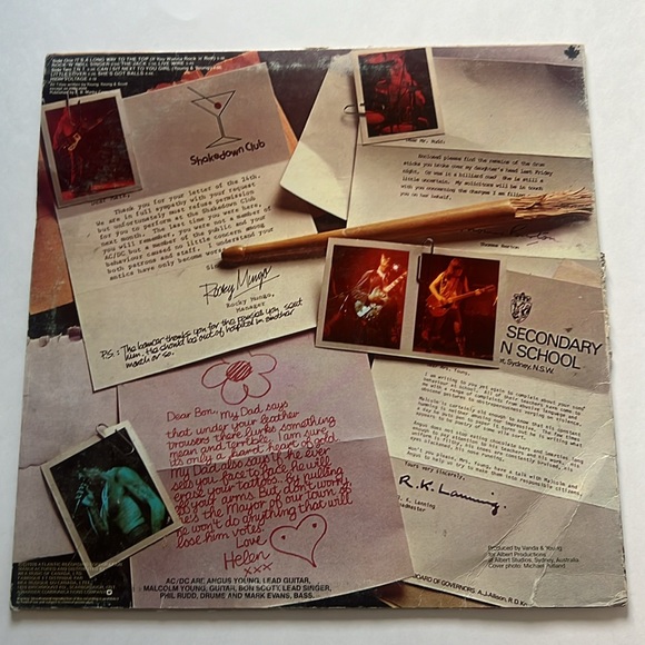 AC/DC - high voltage vintage vinyl record. Condition is G. - Picture 2 of 8